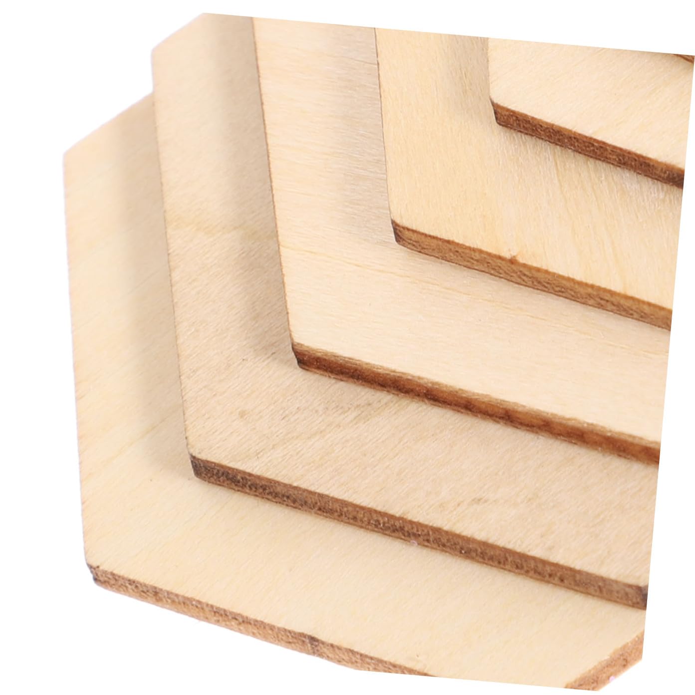 50 Pezzi Bottoni Natalizi Legno Sagome Esagonali in Legno, Sicure da Usare, per Fai da Te, Decorazioni per Compleanno e Matrimonio