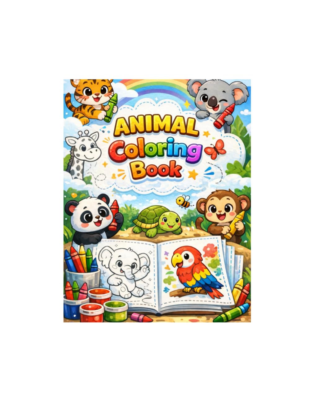 Animal coloring book: FUN & Cute Animal for kids