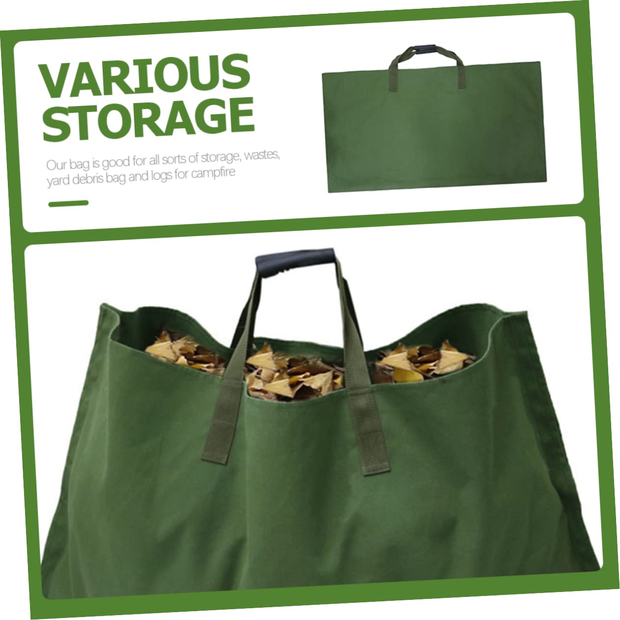 Kisangel Bolsa Para Guardar De Jardín Grande Plegable De Material Para Jardinería Recolector De Caídas Contenedor Portátil De Desechos De Jardín