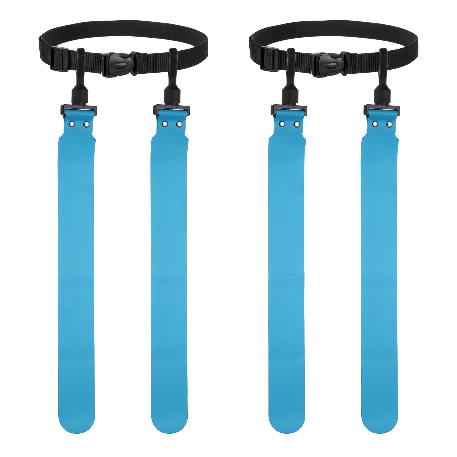 YELARXI Flag Football, Adjustable Flag Football Belts with 1 Belt and 2 Flags Easy Tear Away 2Pcs & Sky Blue - Fitting For(Youth/Adults Players Training Equipment/Competition) — image 1