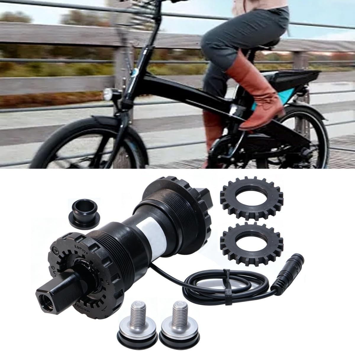 Batum Capteur d'assistance au pédalage pour vélo électrique PAS 68 mm, imitation capteur de couple