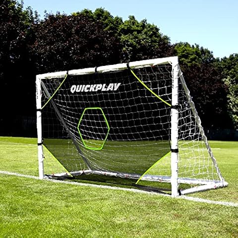 QUICKPLAY Target Net Lite with 5 Target Zones - Practice Shooting and Passing Accuracy (8 x 5') Cover