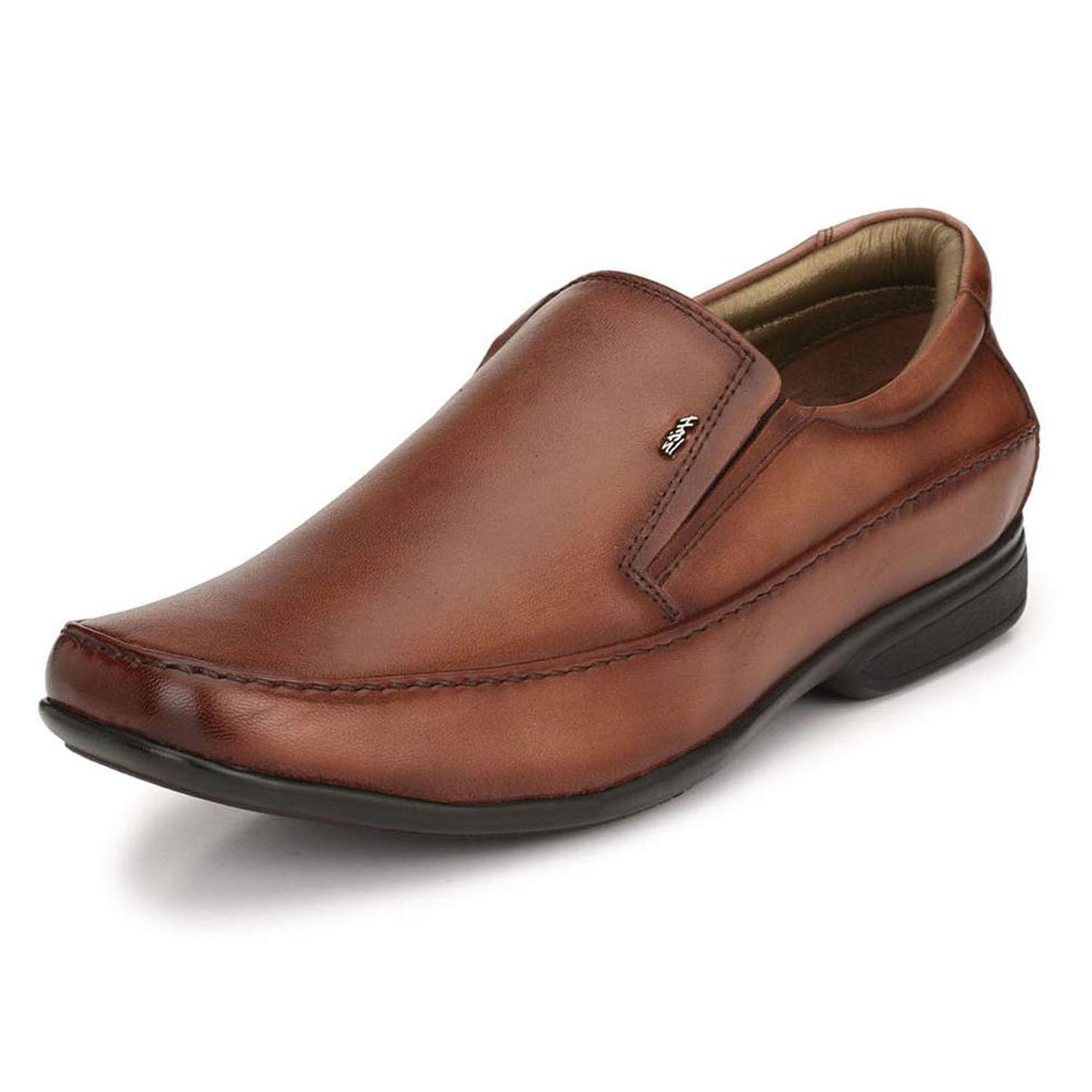 HITZ Mens White Leather Slip-On Comfort Shoes - 7 (B099ZF64PT) Amazon Price History, Amazon Price Tracker