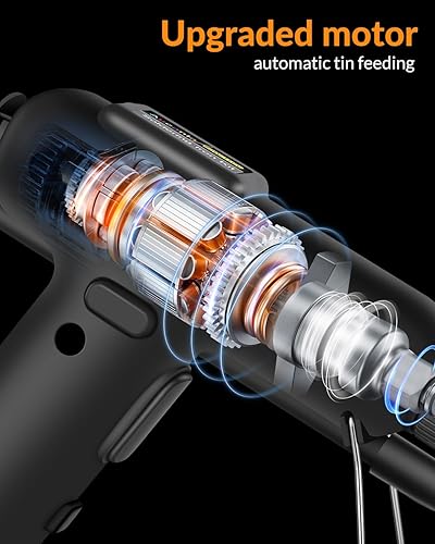 Miniatura 8 de Kit de soldador, pistola de soldadura automática de 80 W con calentador de cerámica, kit de soldadura 8 en 1, incluye pistola de soldadura, cable de