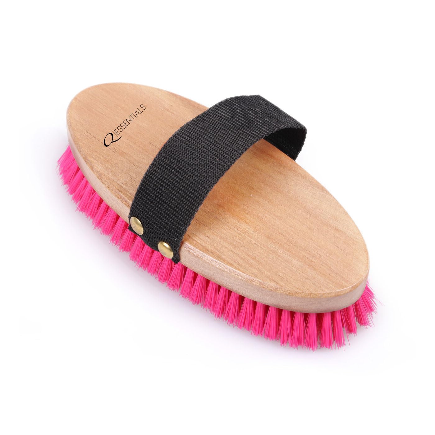 QHP - Kit de cuidado de caballos con bolsa de limpieza, color rosa