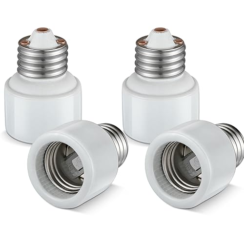 Extensor de zócalo de luz,Adaptador de extensión de zócalo de porcelana,E26 a E26 Adaptador de extensor de enchufe de tornillo mediano