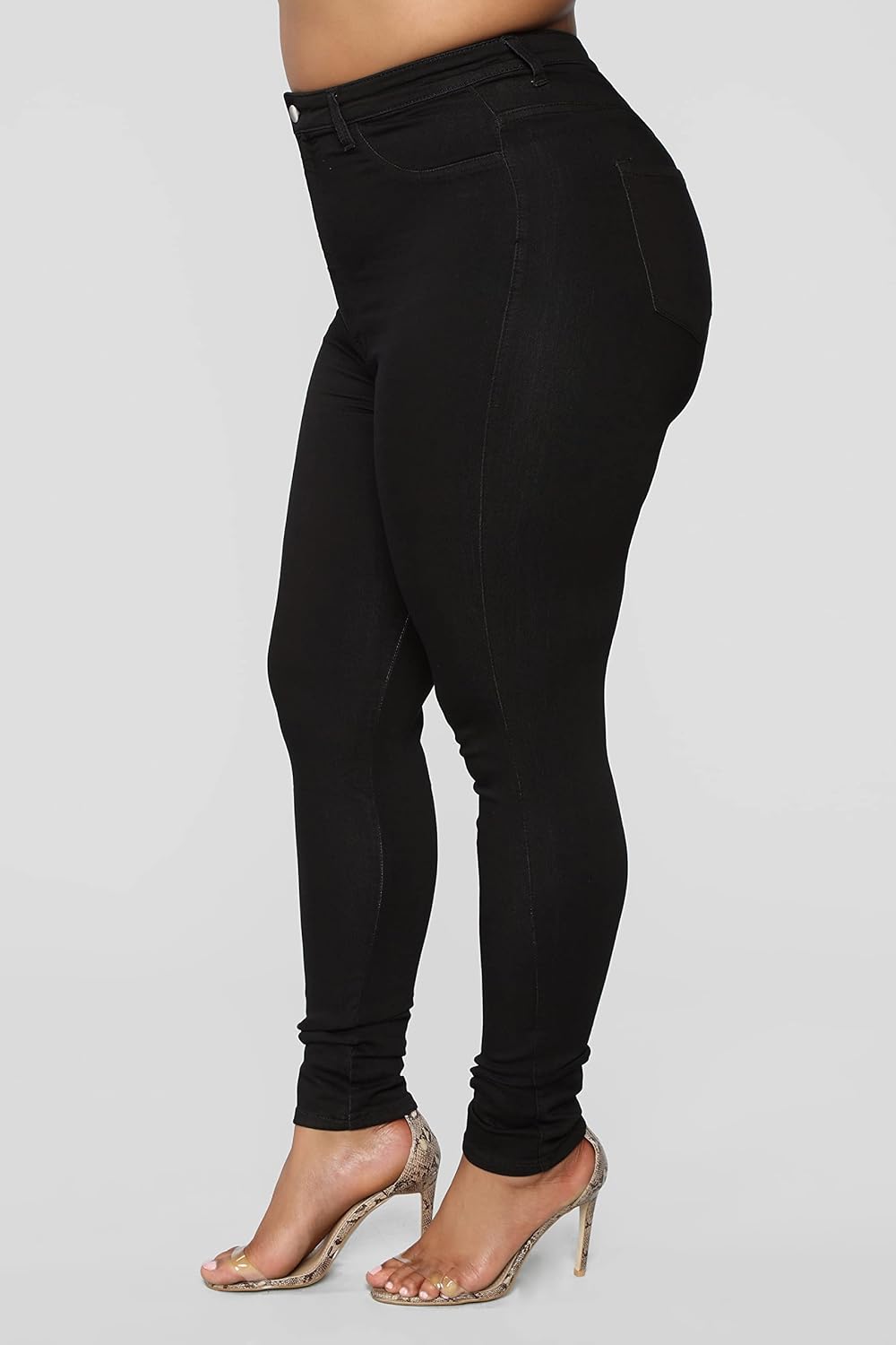 Jack David Womens Super Plus Size Ripped Destroy Denim Distressed Skinny Jeans Stretchy Pants - Image 4