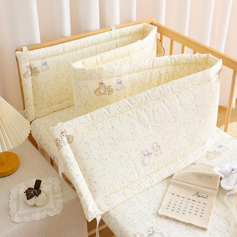 GYCS Universal Diseño Portátil Dispositivo De Fijación Seguro Protección Integral Guardilla Suave Y Resistente Ajuste Chichoneras Blanda para Decoración De Habitaciones,B12,180x28cm