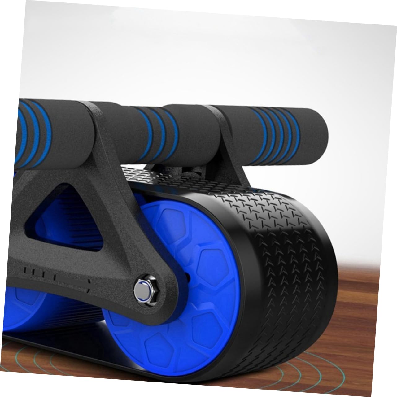 Hemobllo Ruota Addominali Fitness Automatica con Rimbalzo Roller per Allenamento Addominale Stabile per e Dispositivo per Esercizi Core e Perdita Attrezzo Palestra Blu