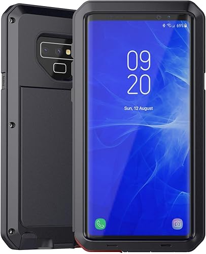 Caso de aleaciĂłn de aluminio de metal para Galaxy Note 9, armadura hĂbrida a prueba de golpes, armadura hĂbrida de cuerpo completo, resistente, Caso de aleaciĂłn de aluminio de metal para Galaxy Note 9, armadura hĂbrida a prueba de golpes, armadura hĂbrida de cuerpo completo, resistente,