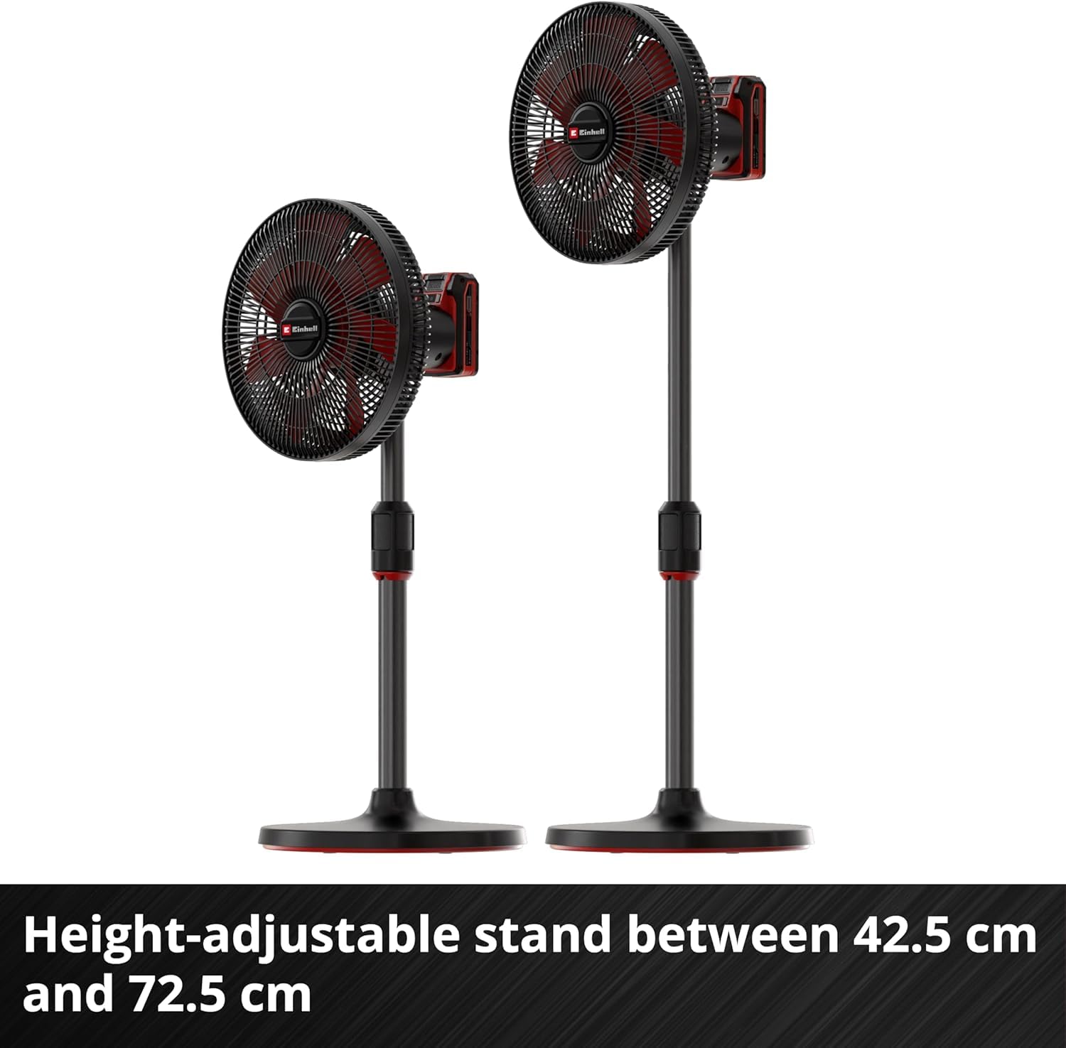 Einhell Wentylator bezprzewodowy GE-CF 18/320 Li-Solo Power X-Change (18 V, silnik bezwęglowy, 4 poziomy prędkości, bezstopniowa regulacja, wiele możliwości mocowania, sprzedawany bez akumulatora)