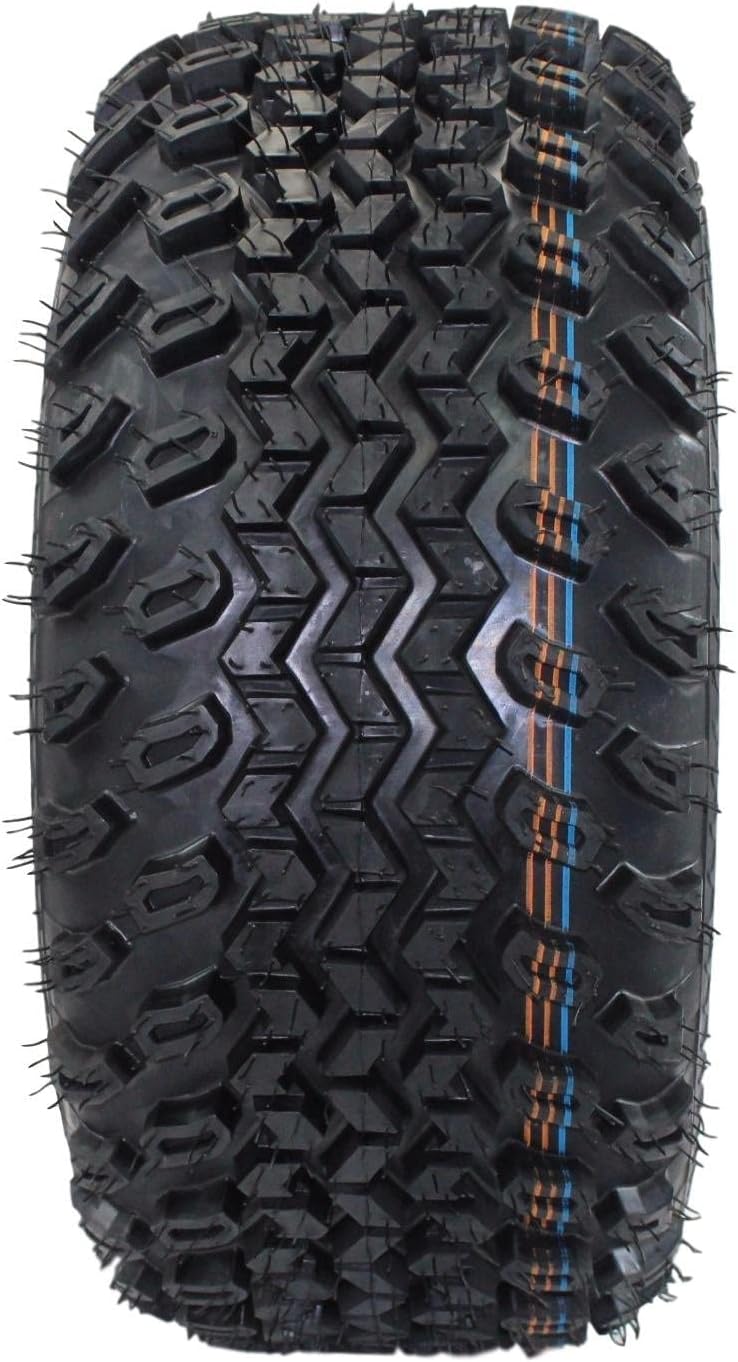 Antego Tire & Wheel (Set of 4) 23x10.50-12 4 Ply Golf/ATVUTV/RTV Tires & Charcoal Gray/Grey Wheels ATW-013