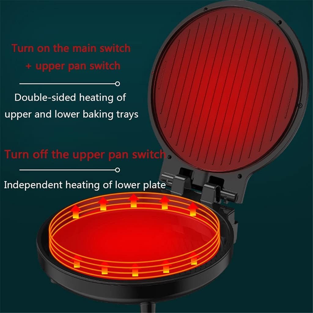 Household Electric Skillet Crepe Pancake Maker 220V Side Heating Automatic Pizza making Machine BBQ Tool Frying Pan