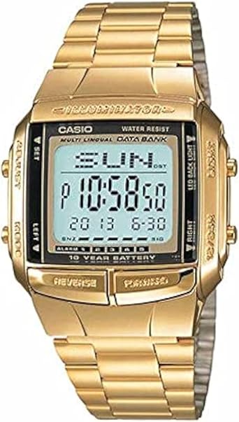 CASIO Model Clock. DB-360G-9A Databank Vintage Chrono, Alarm, Timer, WR 30 ** Original Box Brand