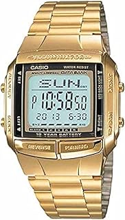 CASIO DB-360G-9A Men's Digital Quartz Watch with Resin Strap, gold/silver, Strap.