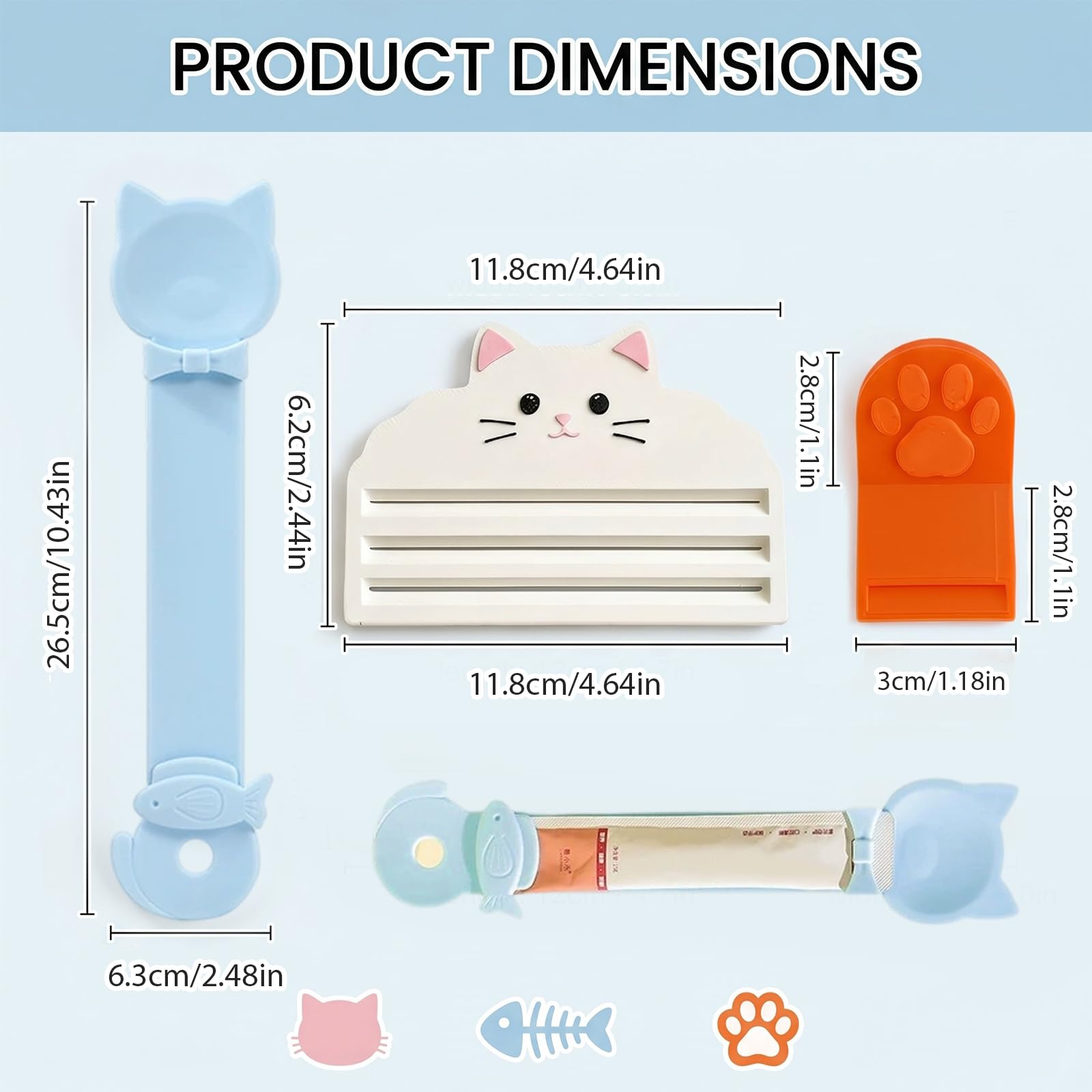 Contenitore Crocchette Cane, Cucchiaio Multifunzionale per Cibo Gatti, Adatto a Cibo Umido, Snack Leccabili e Snack Liquidi, Riduce Sprechi Alimenti e Mantiene Le mani Pulite
