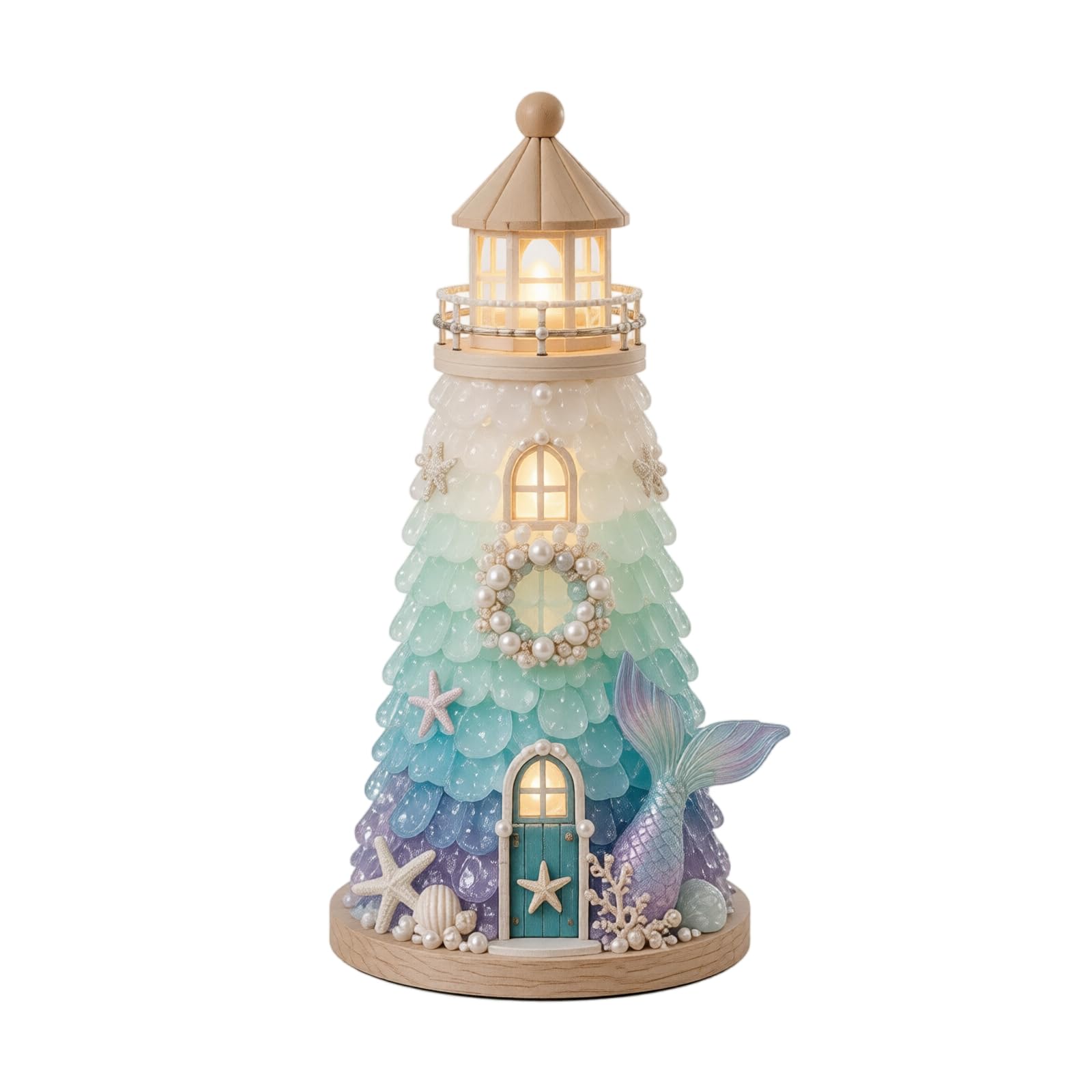 DIY Lighted Sea Glass-Style Lighthouse Kit Collection Crafting Kits(#4)