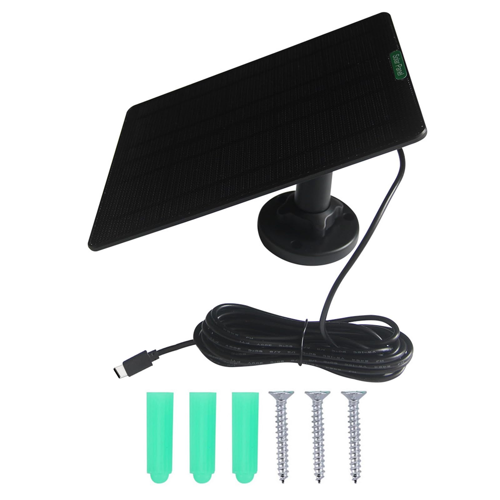 Exqiour B Monocrystalline Silicon Solar Chargers 5W Output With Pet Layer For Continuous Camera Power Supply Highly Efficiency Monocrystalline Solar Chargers For Security Cameras