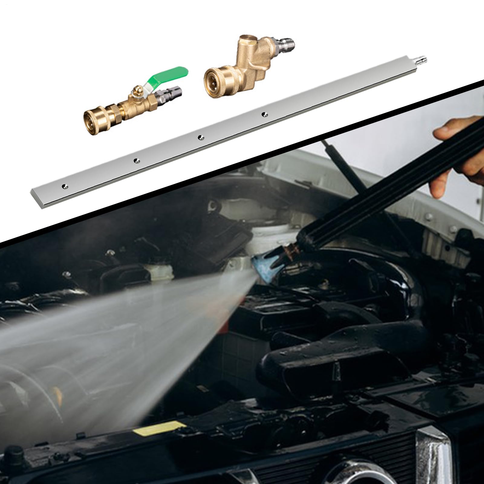 de limpieza de radiadores Portátil de Acero Inoxidable | para Vehículos, Remolques, Sedanes, Pickups, Limpiadora de Presión, Condensadores, Maquinaria Pesada Para lavadora a