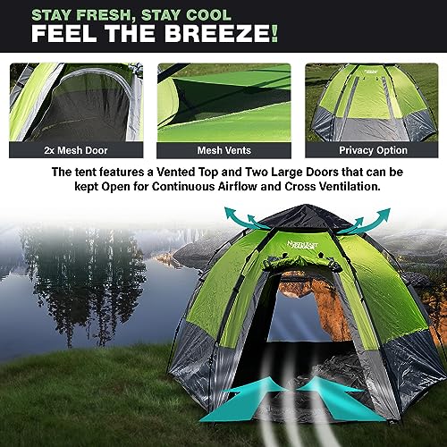 Carpa instantánea pop up para camping 2 personas miniatura 5