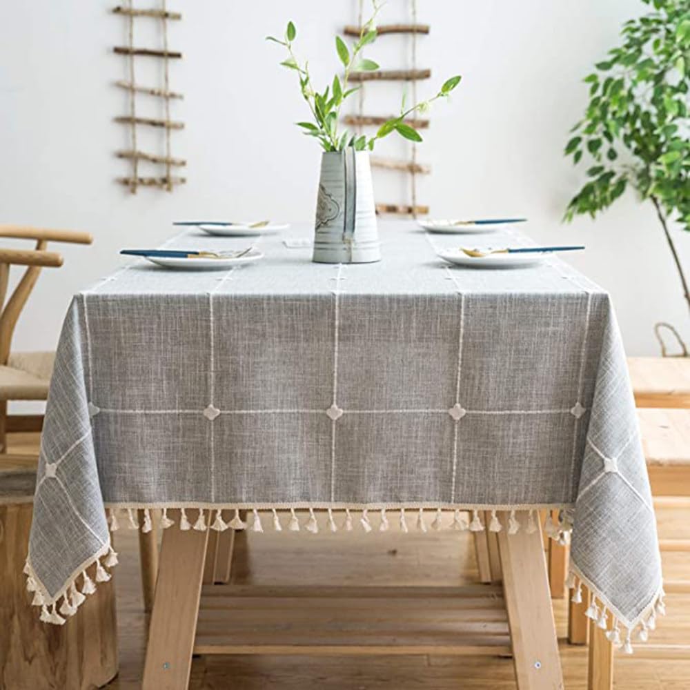 Nappe de table lourde anti-plis rectangulaire 90x90 cm pour réussir vos dîners de fête