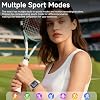 Smartwatch con monitor de actividad para adultos, modos de entrenamiento, esferas personalizables intercambiables, reproducción de medios por Bluetooth, captura de selfies remota, compatible con iOS Android 5