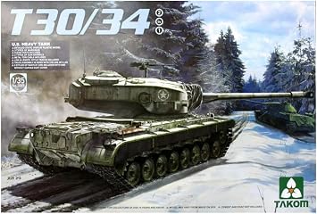 TAKOM TAK-2065 Model Kit U.S. Heavy Tank T30/34, 2 in 1