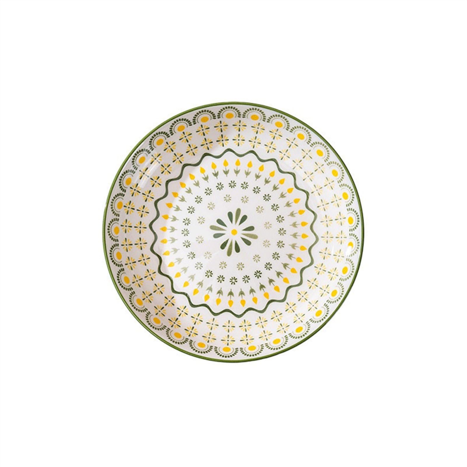 Talerze obiadowe 4 szt. Talerz obiadowy prosty romantyczny kremowy ceramiczny kamea popołudniowa herbata domowy talerzyk deserowy do kuchni restauracja bankietowa Naczynia do serwowania