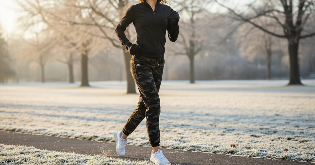 Haowind Joggers for Women with Pockets Elastic Waist Workout Sport Gym Pants Comfy Lounge Yoga Running Pants - Image 3