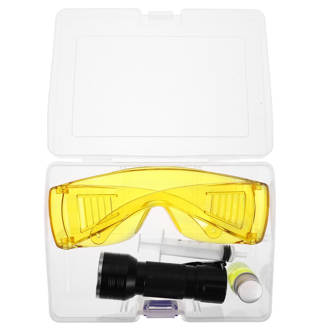 MAGICLULU 1 Set Klimaanlagen Lecksucher Klimaanlagen Lecksuchwerkzeuge UV Farbstoff Kit Farbstoff Licht Auto UV Farbstoff Lecksucher Kit Kältemittel Lecksucher Lichter