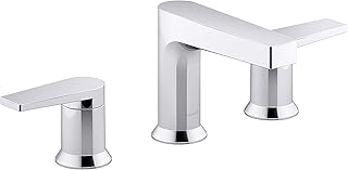 Kohler K-97100-4-CP Taut Bathroom Sink Faucets, Widespread, Polished Chrome