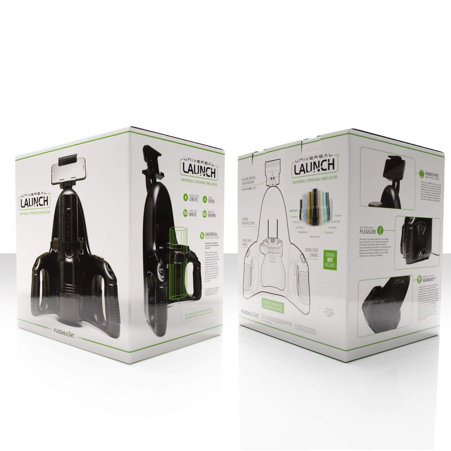 Fleshlight - Universal Launch - Soporte para Masturbador Masculino - Experiencia Automatizada para Juguetes Sexuales Fleshlight - con Soporte para Móvil - Placer Intenso