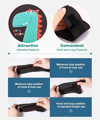 Miniatura 6 de MoKo Diadema de natación para niños y adultos, linda diadema para nadadores, banda impermeable para las orejas (talla S para niños de 1 a 3 años,