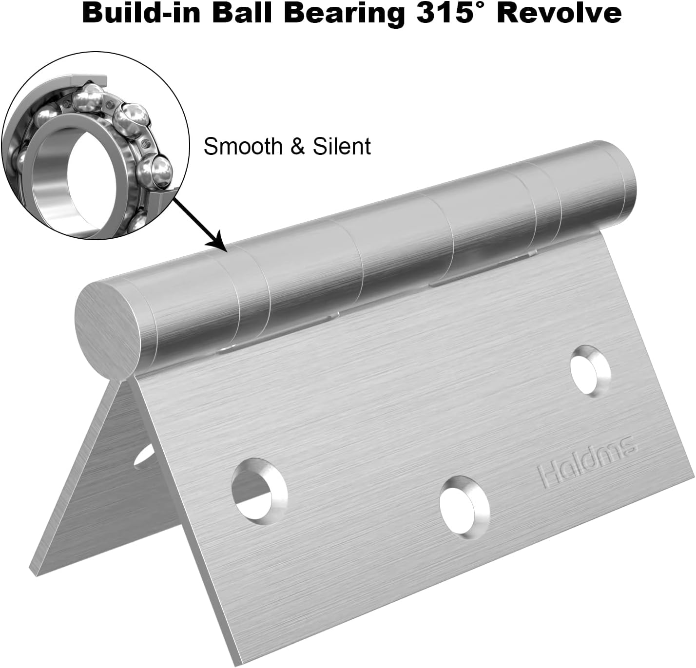 Snapklik.com : Haidms 3Pack Ball Bearing Hinges 3.5 Inch Door Hinges