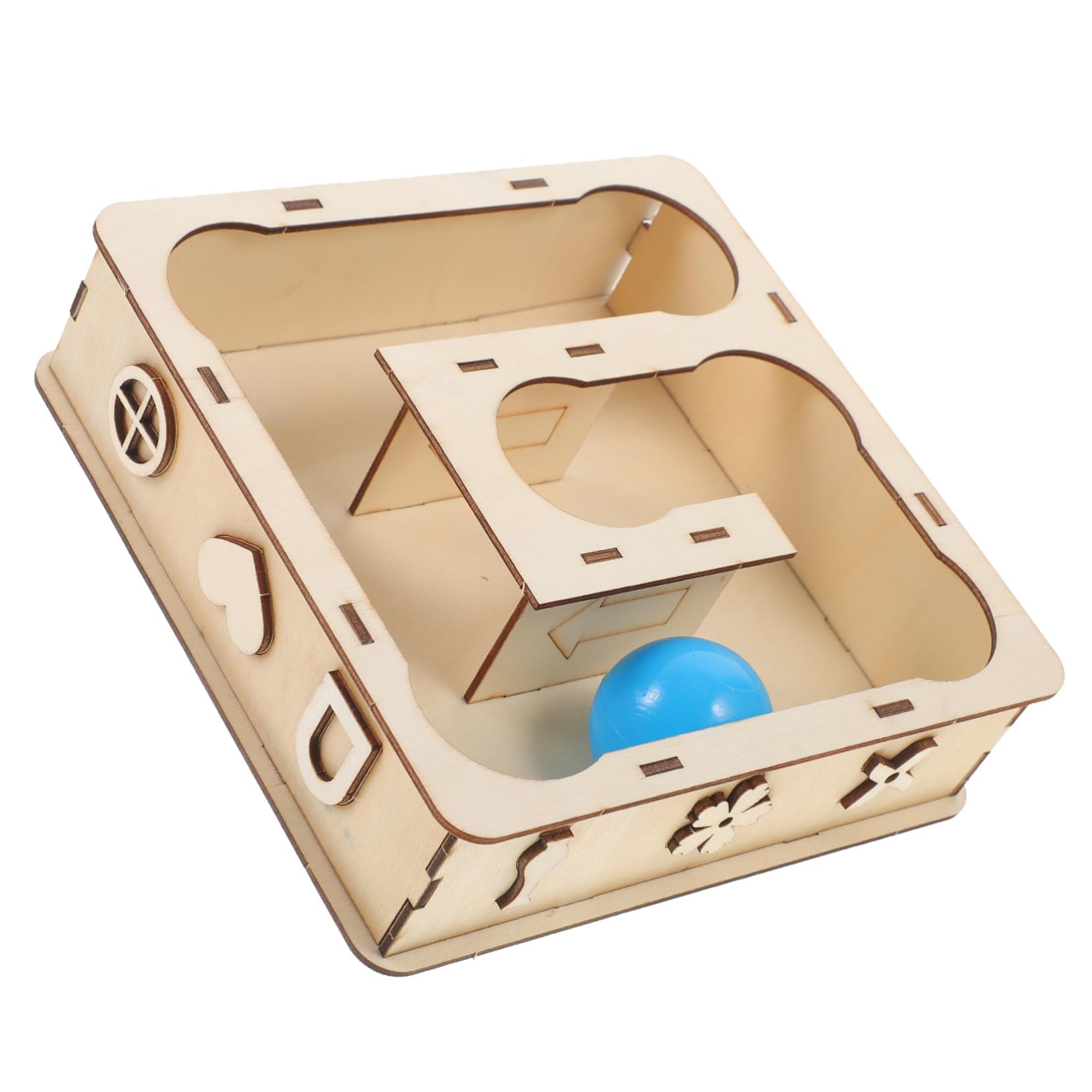 LIOOBO Hamster Tunnel Toys Wooden Hideout for Hamsters Chinchillas Guinea Pigs Tunnel