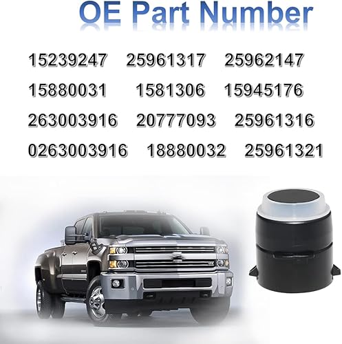 Miniatura 2 de MANATEE 15239247 Sensor de asistencia de estacionamiento trasero de respaldo 4 piezas para Cadillac Buick Chevrolet Chevy Tahoe Traverse GMC 1500