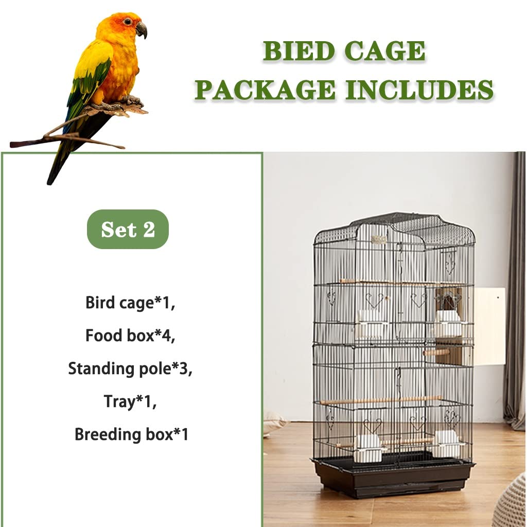 Amazon.co.jp: 鳥かご 鳥かご インコ おしゃれ 36インチの高さの鍛造