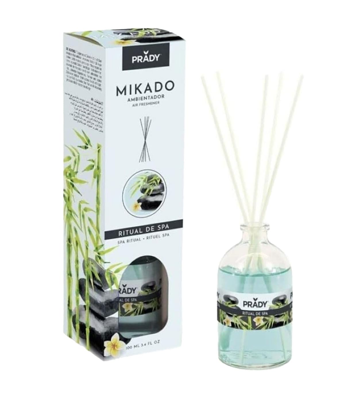 PRADY - Mikado Ritual de Spa - 100 ML - Parfum apaisant pour Une Ambiance relaxante et revitalisante.