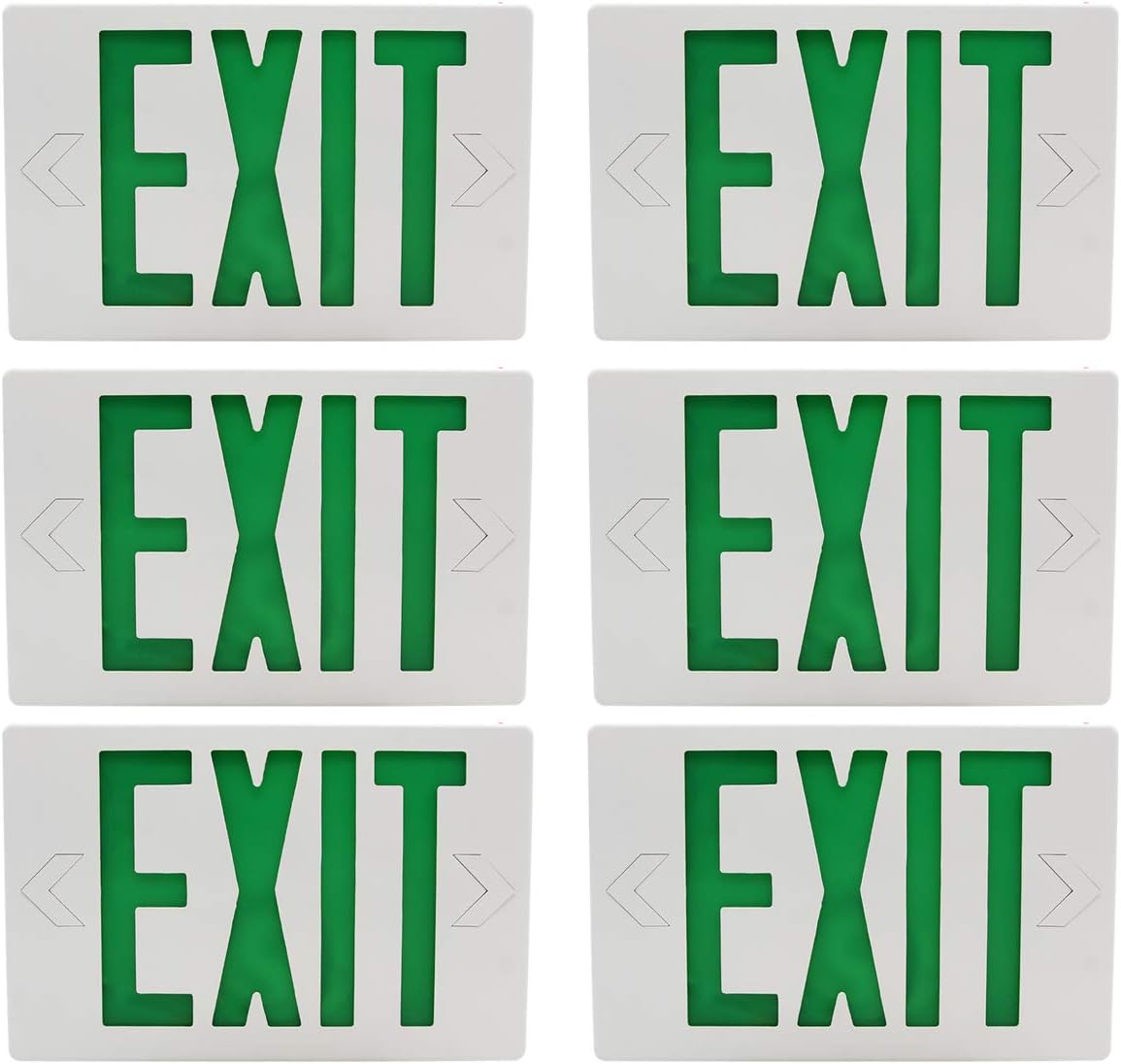 Blасk Frіdау Sаlе 2022 Ainfox 6 Pack LED Exit Sign Emergency Wall Light, Back -up Letter Cover (green/6pack) Blасk Frіdау Sаlе 2022 Ainfox 6 Pack LED Exit Sign Emergency Wall Light, Back -up Letter Cover (green/6pack)