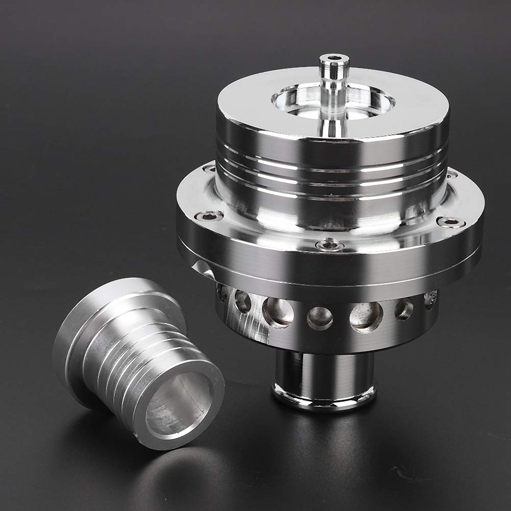 Qiilu Valvola di Soffiaggio Turbo BOV Sound Simulator Kit per A4/B5 Argento