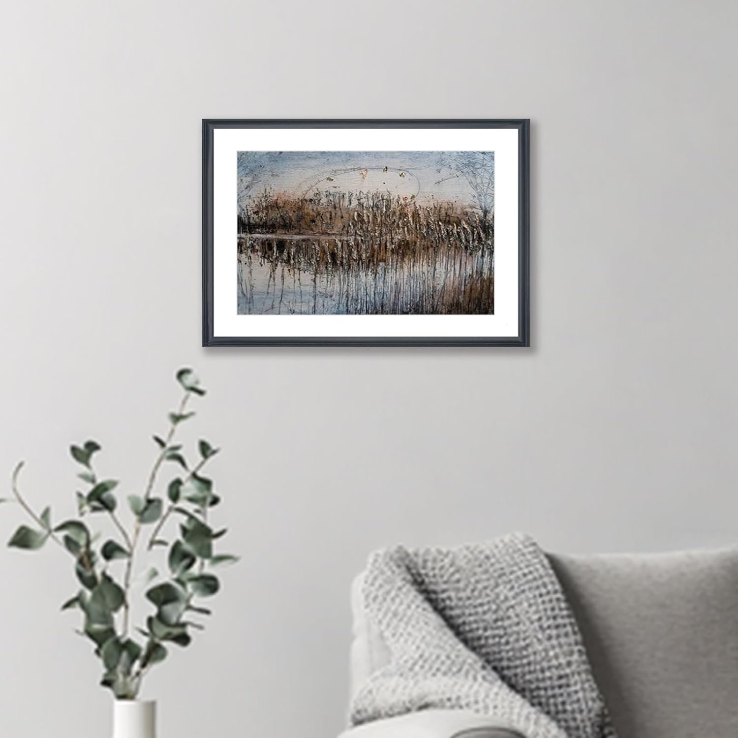 Mxtallup 20x32 Picture Frame Black Solid Wood 16X28 Frame Fits Photo 20x32 without Mat or 16x28 with mat (T23B2032W1628)