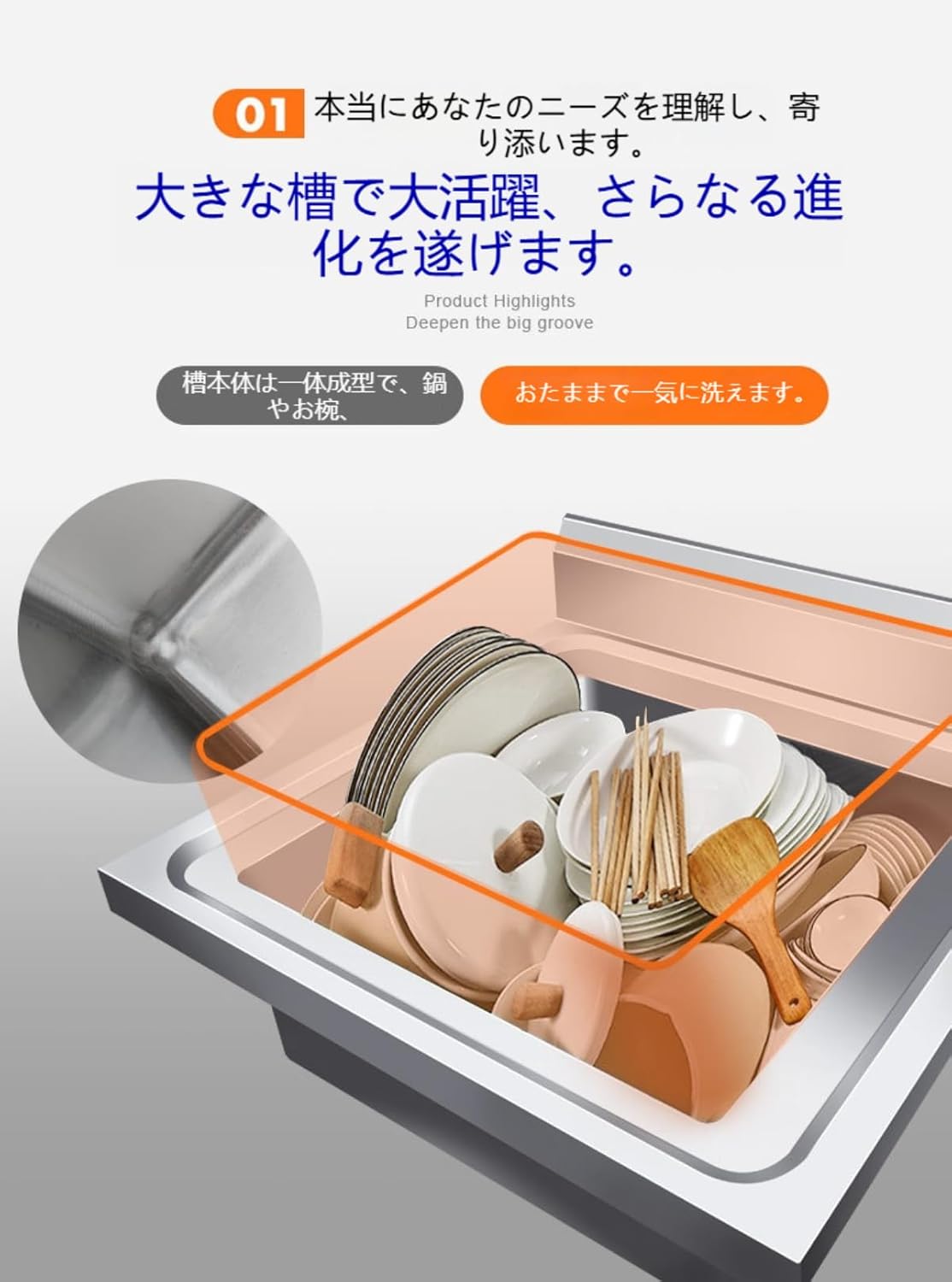 【Zeusom】ダブルシンク 蛇口付き 自立型簡易流し台 業務用シンク 2 槽 大容量 錆びにくい 簡単取付 屋内外対応 キッチン