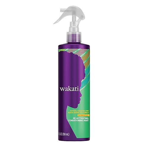 Wakati Niebla acondicionador reactivadora sin aerosol, 6.77 onzas, hidratante natural para el cabello, spray de textura para el cabello, control de