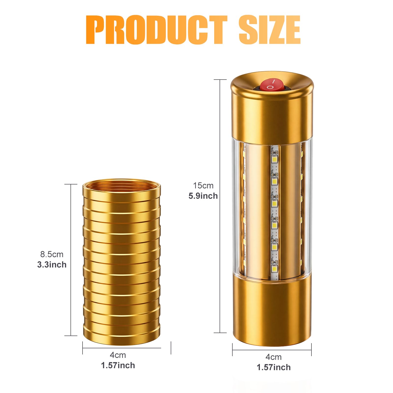 6pcs Baton Luminoso LED Lampada Stroboscopica per Servizio Bottiglia | Luce Ricaricabile, Luce Della Mano, Lampada LED Fluorescente per Discoteca, Karaoke, Matrimonio, Festa