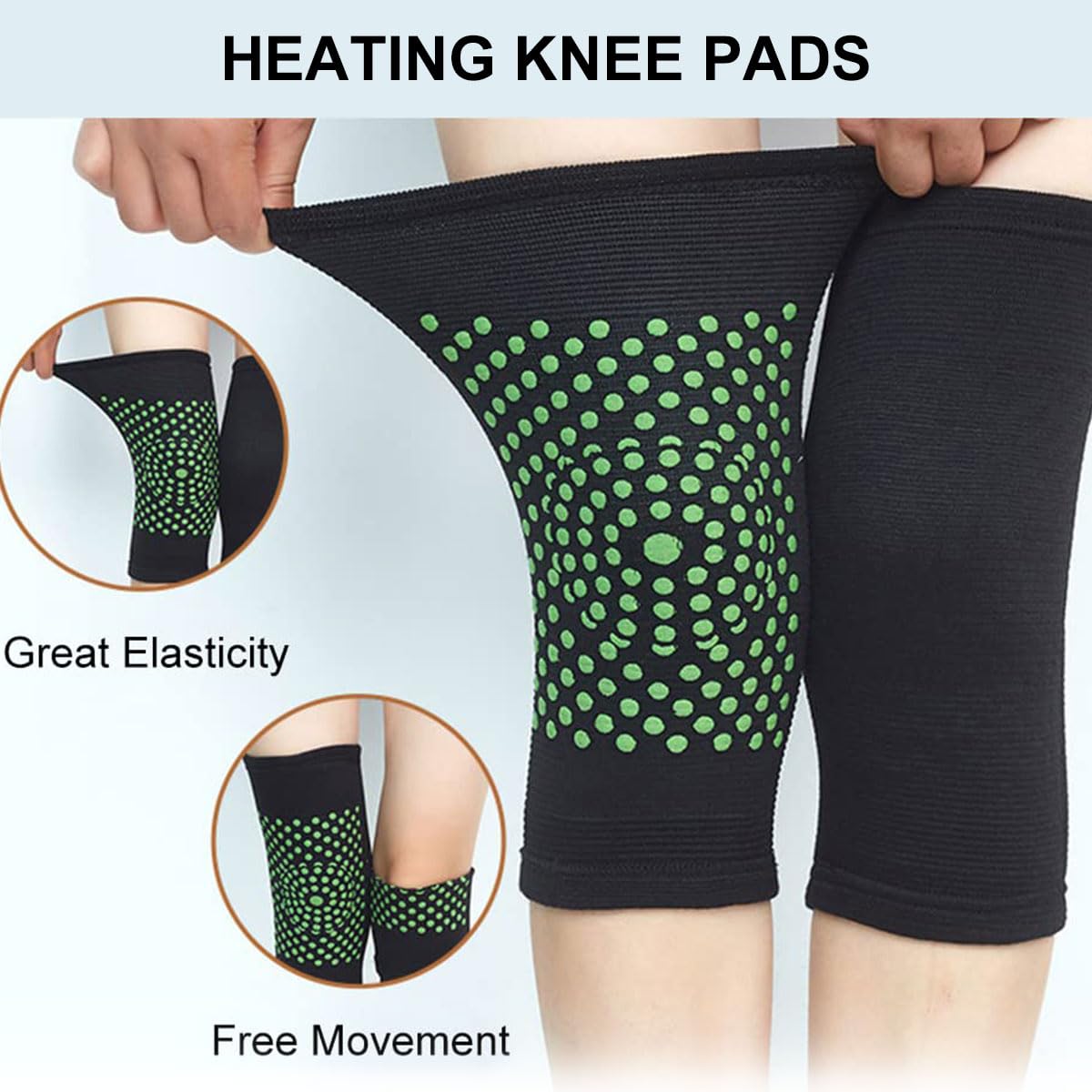 Ginocchiere Autoriscaldanti Bavooty | Tutore Con Tormalina E Magnetoterapia Per Dolori - Foto 10