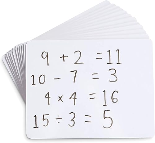 Miniatura 2 de Blue Summit Supplies Paquete de 30 pizarras de borrado en seco, pizarras blancas personales para profesores, estudiantes, escuela dominical,