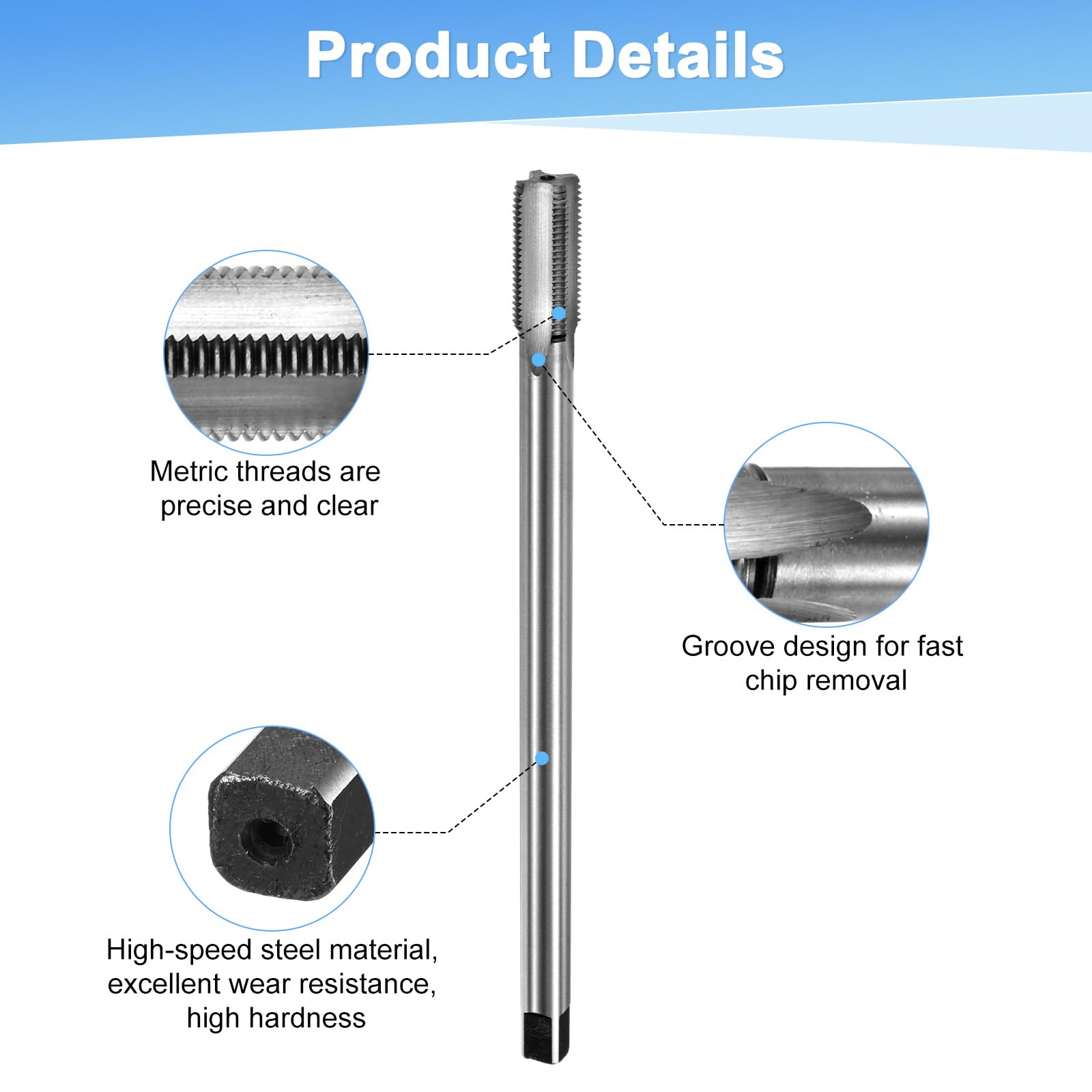 M METERXITY M14x1.25mm Metric Thread Tap - Image 2