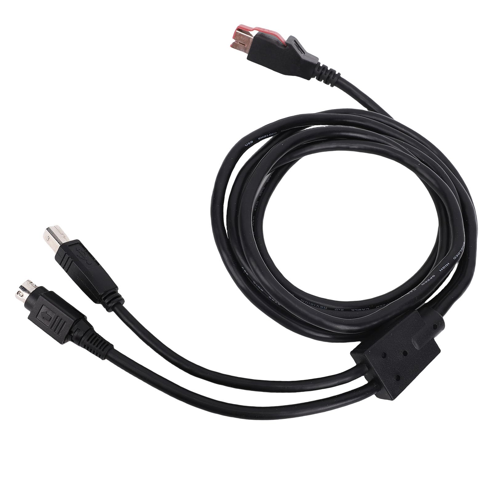 Irfora Cavo Dati per Stampante Maschio da USB a USB 2.0 B da 24 V Portatile e Leggero per la Scansione Rapida di Codici a Barre Materiale PVC 5,9 Piedi
