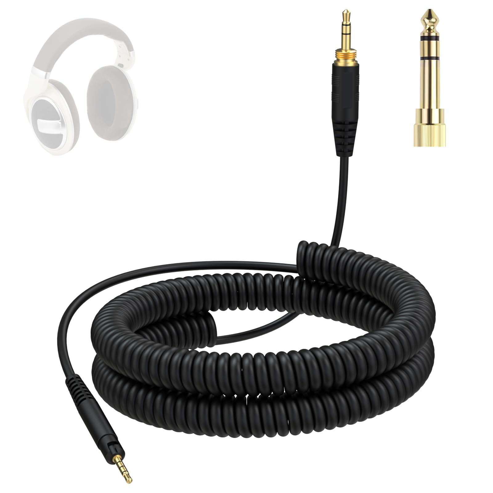 Amazon.com: Zosvoses HD598 Cable Coiled Compatible with Sennheiser