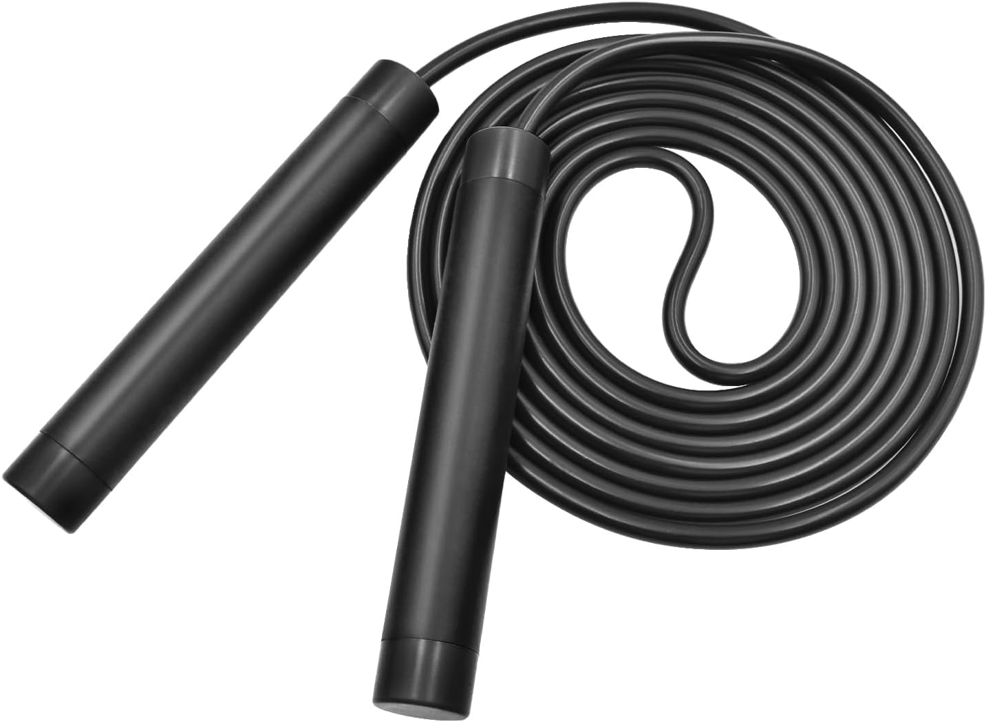 Weighted Jump Rope for Workout, HIIT, Boxing,7mm High-Efficiency Fat Burning, Tangle-Free Rapid Speed with Ball Bearings Adjustable Length Suitable for Men and Women Home Exercise